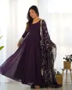 Royal Plum Anarkali