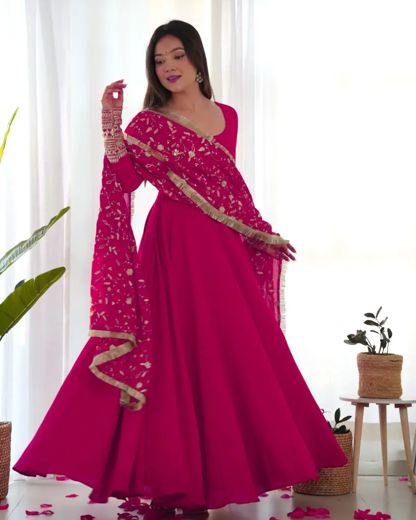 Rose Quartz Anarkali