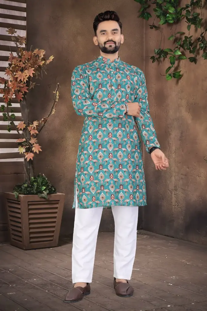 Men's printed Kurta
