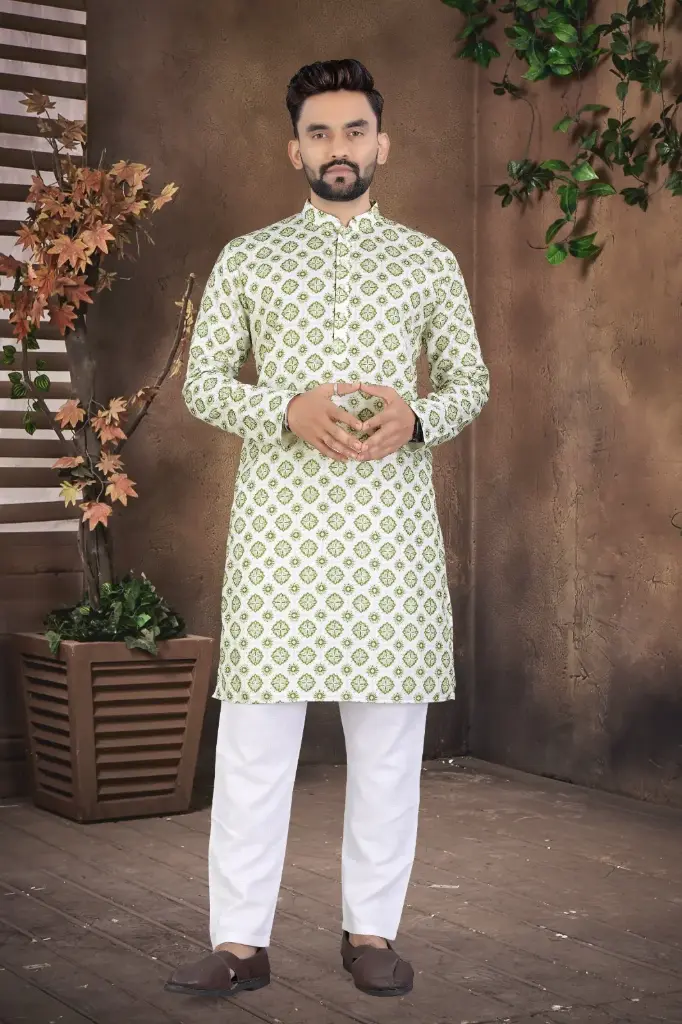 Men's printed Kurta