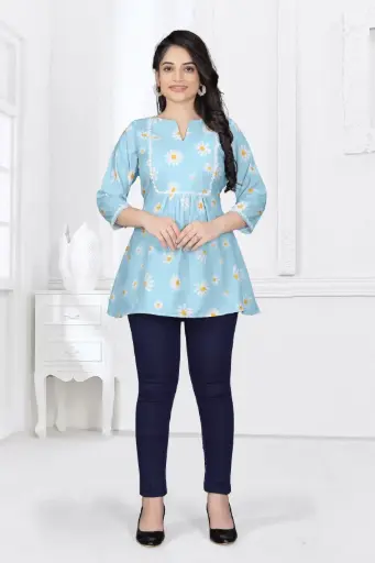 Daisy Floral Blue