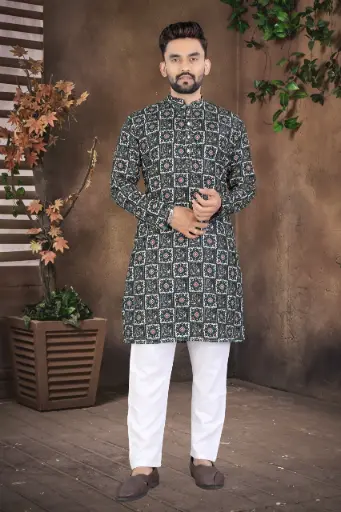 Men's printed Kurta