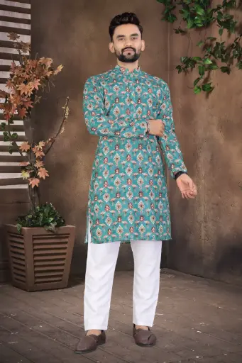 Men's printed Kurta