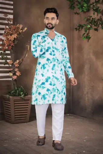 Men's printed Kurta