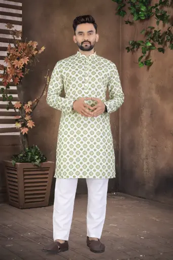 Men's printed Kurta