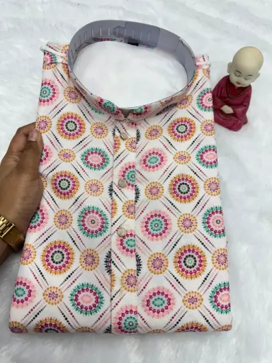Men's printed Kurta