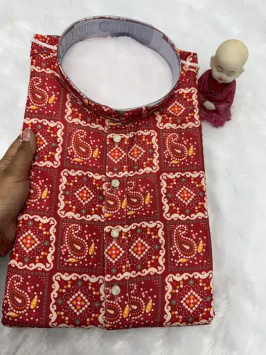 Men's printed Kurta